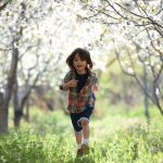 boy running during sunset