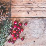 red fruits on table